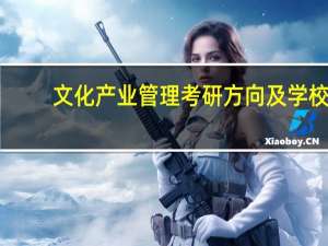 文化产业管理考研方向及学校