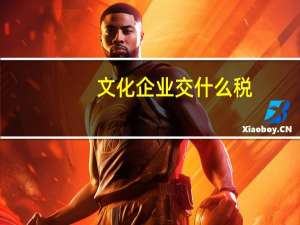 文化企业交什么税