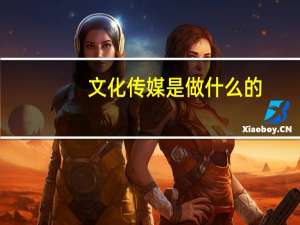 文化传媒是做什么的_