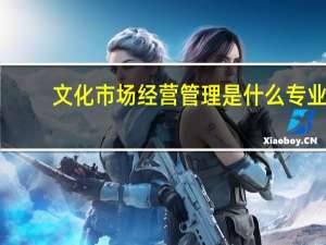 文化市场经营管理是什么专业