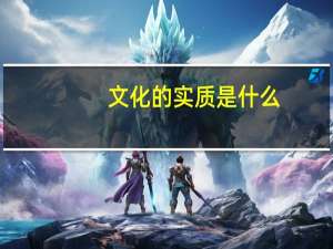 文化的实质是什么