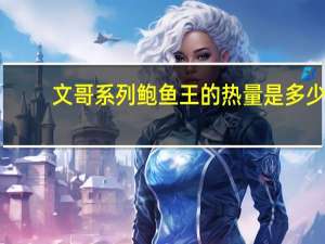 文哥系列 鲍鱼王的热量是多少