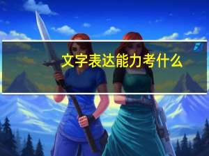 文字表达能力考什么