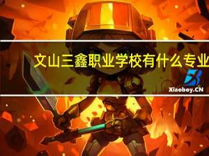 文山三鑫职业学校有什么专业