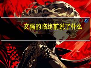 文强的临终前说了什么（文强临死前的预言）