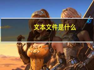 文本文件是什么