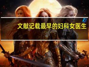 文献记载最早的妇科女医生