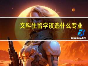 文科生留学该选什么专业