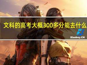 文科的高考大概300多分能去什么大学