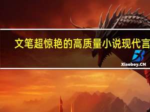 文笔超惊艳的高质量小说现代言情（言情小说贴吧）