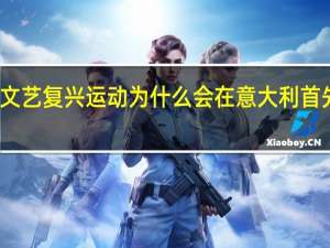 文艺复兴运动为什么会在意大利首先兴起