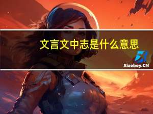 文言文中志是什么意思
