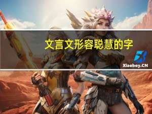文言文形容聪慧的字