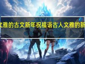 文雅的古文新年祝福语 古人文雅的新年祝福