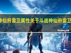 斗战神仙府雷卫属性 关于斗战神仙府雷卫属性的介绍