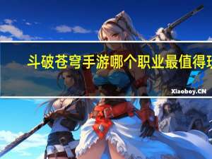 斗破苍穹手游哪个职业最值得玩（《斗破苍穹》玩家论职业选择心得）