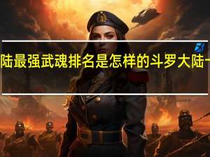 斗罗大陆最强武魂排名是怎样的 斗罗大陆十大最强武魂