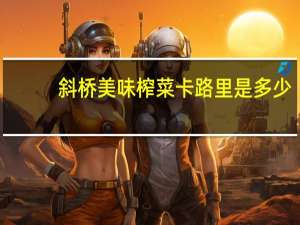 斜桥 美味榨菜卡路里是多少