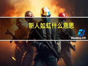 斯人如虹什么意思
