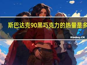 斯巴达克 90%黑巧克力的热量是多少