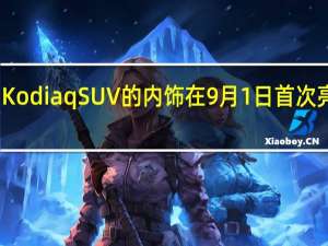 斯柯达即将推出的Kodiaq SUV的内饰在9月1日首次亮相之前就已经透露出来