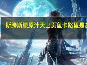 斯腾 斯滕原汁天山贡鱼卡路里是多少