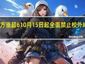新东方涨超6% 10月15日起全面禁止校外培训系误读