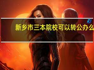 新乡市三本院校可以转公办么