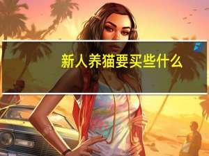 新人养猫要买些什么