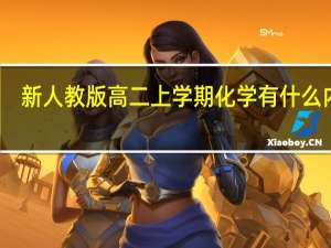 新人教版高二上学期化学有什么内容