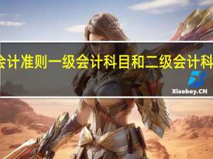新会计准则一级会计科目和二级会计科目有哪些