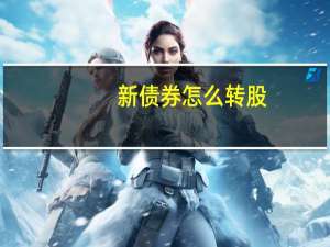 新债券怎么转股