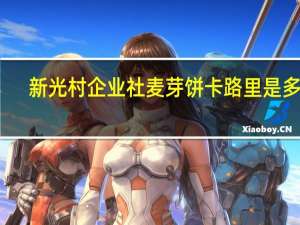 新光村企业社 麦芽饼卡路里是多少