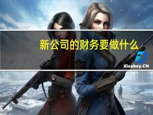 新公司的财务要做什么（新公司财务需要做什么）