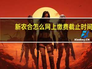 新农合怎么网上缴费截止时间（新农合怎么网上缴费）