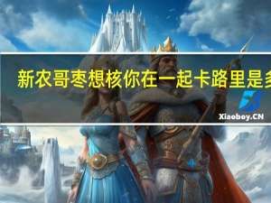 新农哥 枣想核你在一起卡路里是多少