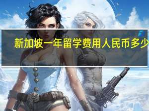 新加坡一年留学费用人民币多少钱