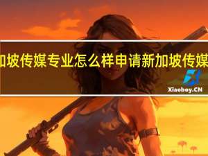 新加坡传媒专业怎么样 申请新加坡传媒专业条件