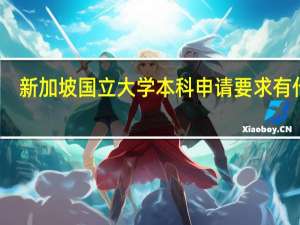 新加坡国立大学本科申请要求有什么