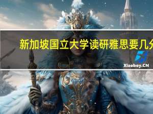 新加坡国立大学读研雅思要几分