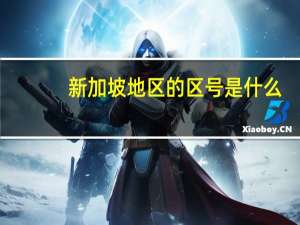 新加坡地区的区号是什么
