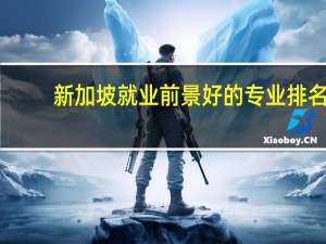 新加坡就业前景好的专业排名