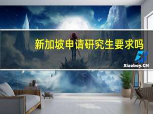 新加坡申请研究生要求吗