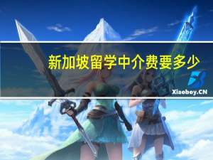 新加坡留学中介费要多少
