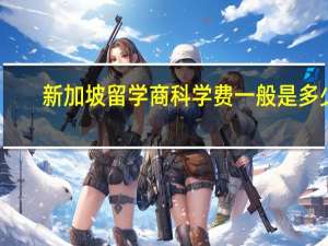 新加坡留学商科学费一般是多少