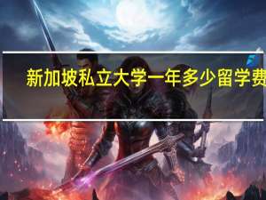 新加坡私立大学一年多少留学费用