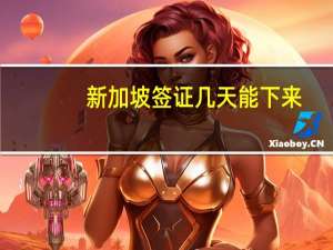 新加坡签证几天能下来