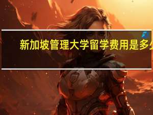 新加坡管理大学留学费用是多少