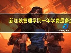 新加坡管理学院一年学费是多少