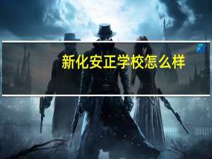 新化安正学校怎么样